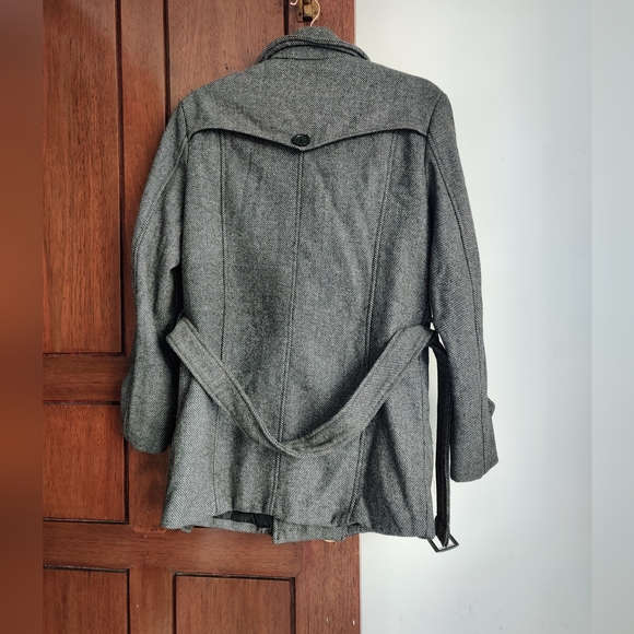 Men Grey Coat - Picture 4 of 8